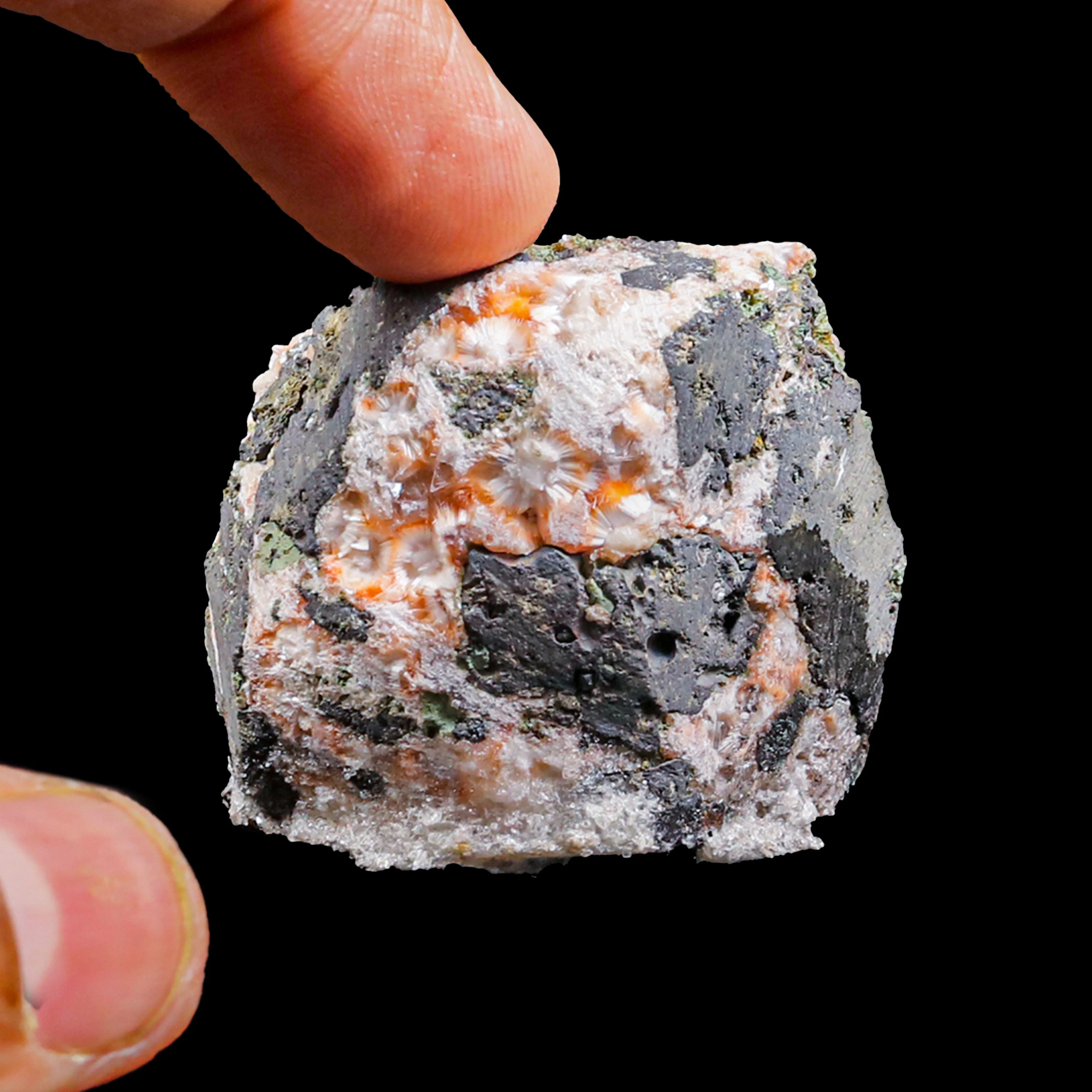 Thomsonite Orange Rare Find Natural Mineral Specimen - image 5
