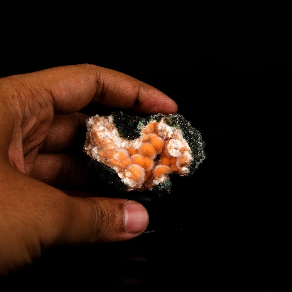 Thomsonite Orange Rare Find Natural Mineral Specimen - image 3