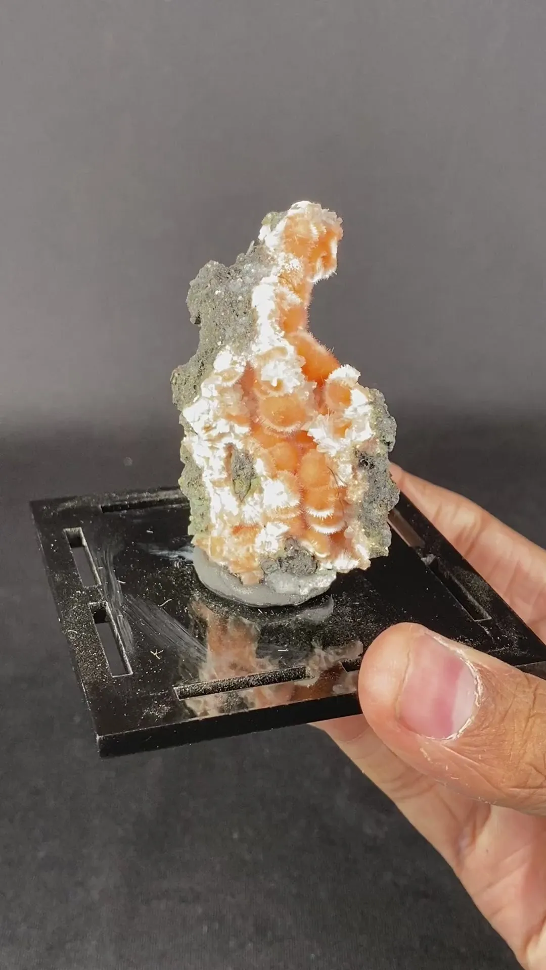 Thomsonite Orange Rare Find Natural Mineral Specimen - image 5