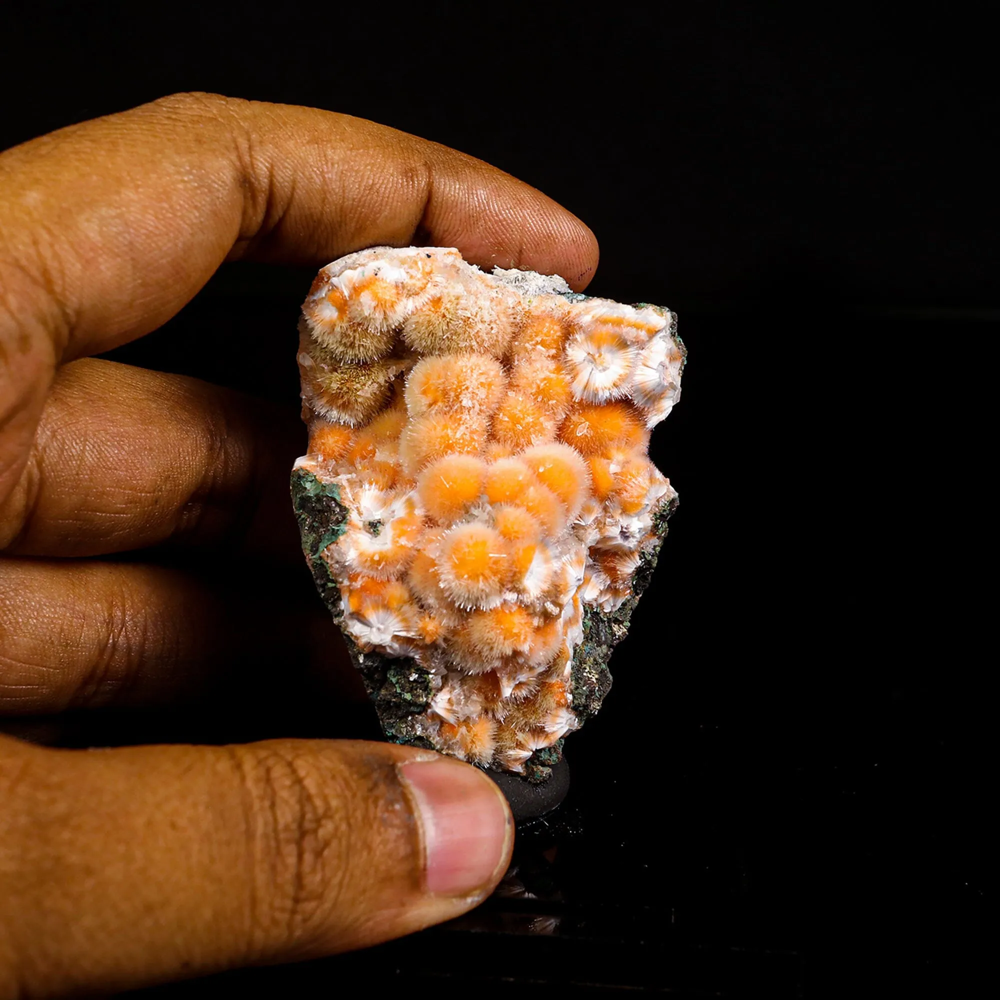 Thomsonite Orange Rare Find Natural Mineral Specimen - image 4