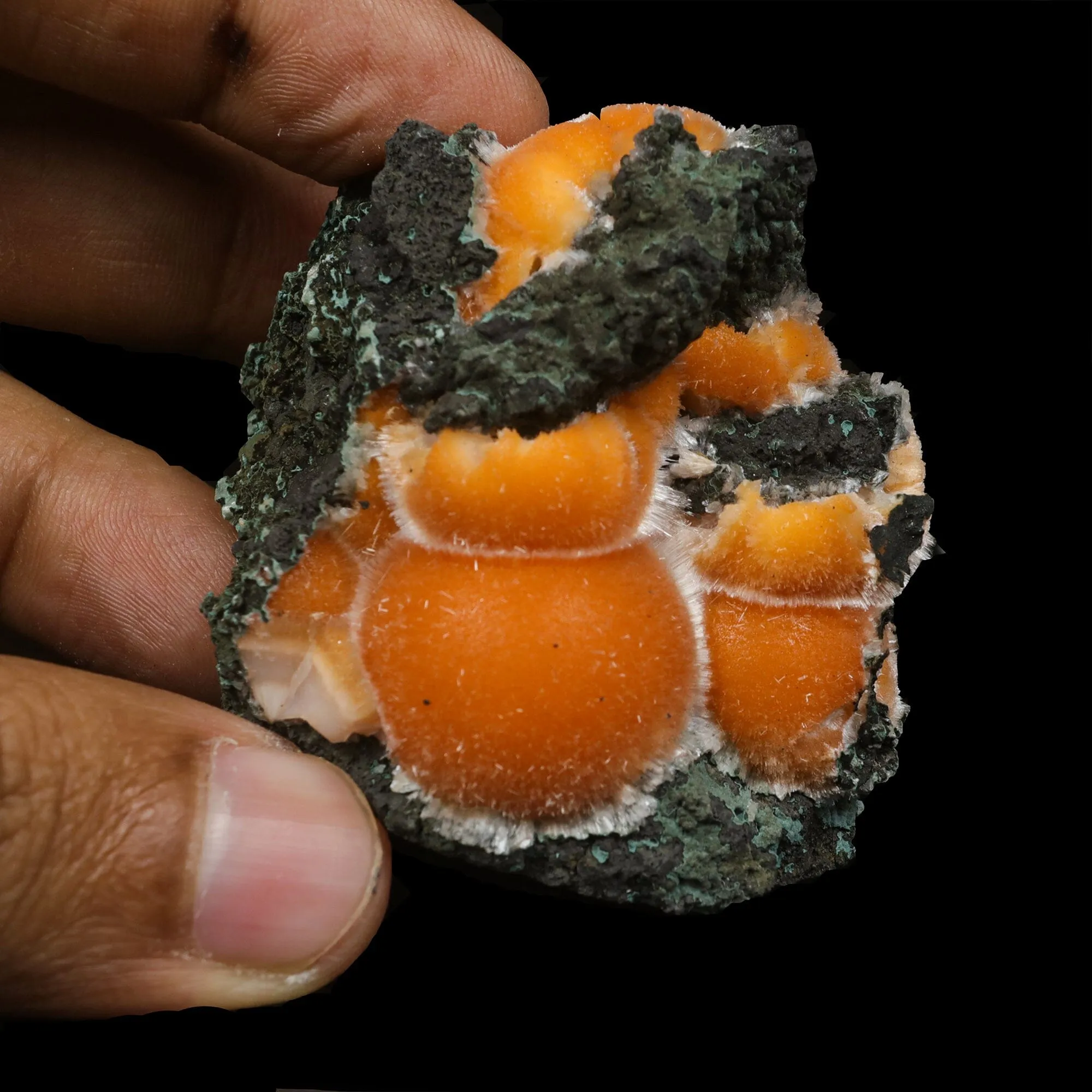 Thomsonite Orange Rare Find Natural Mineral Specimen - image 4