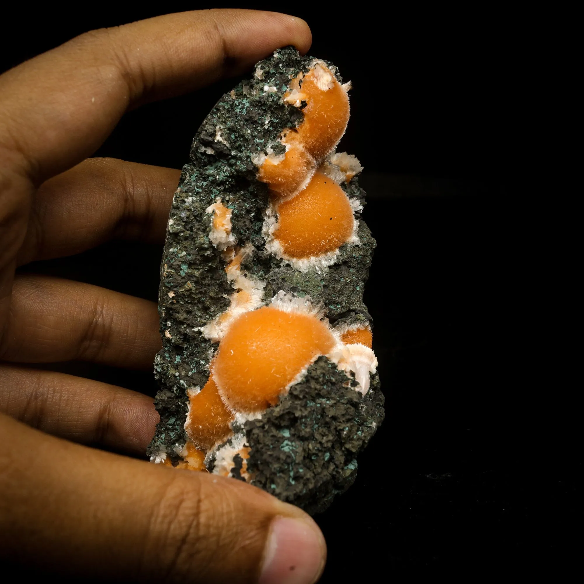 Thomsonite Orange Rare Find Natural Mineral Specimen - image 4