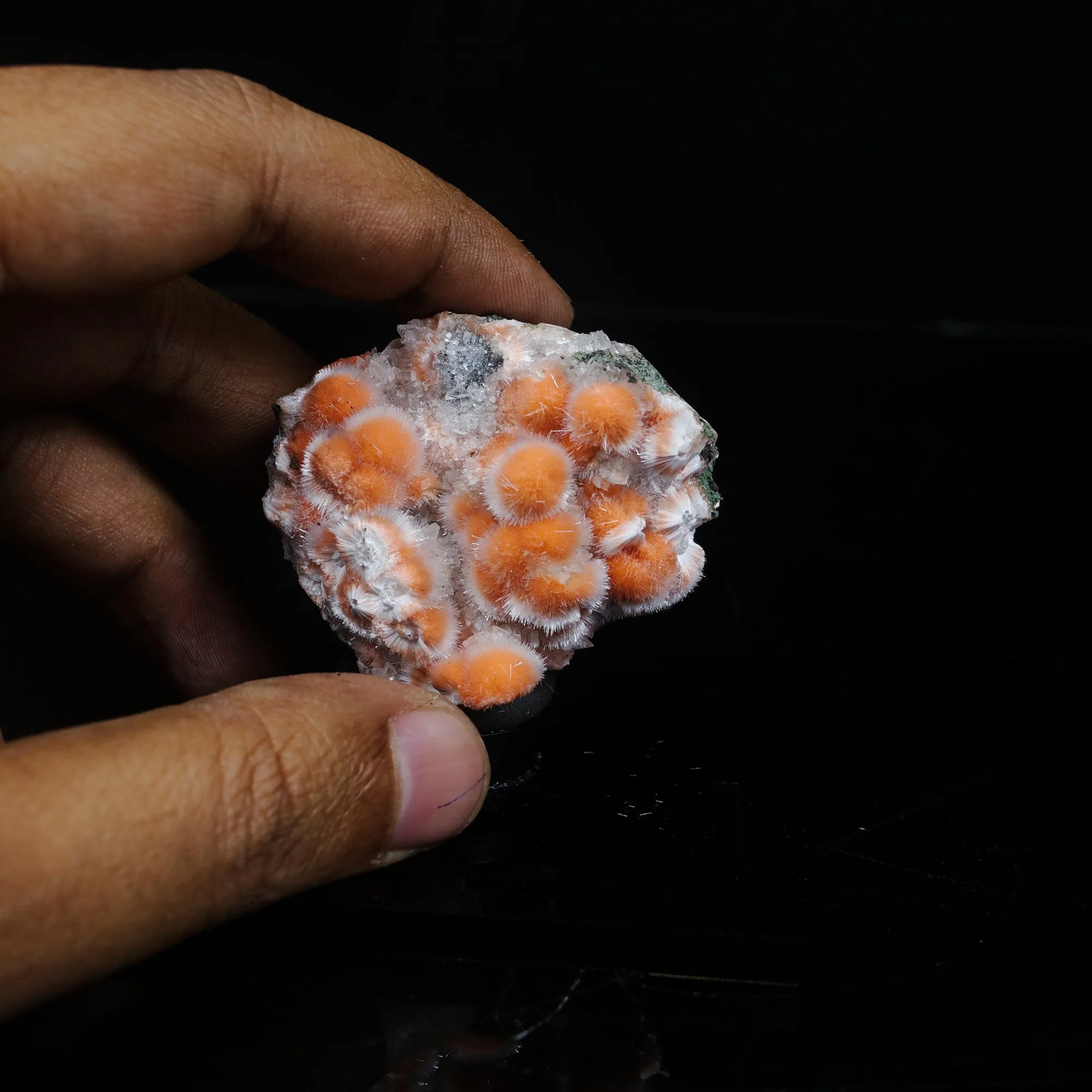 Thomsonite Orange Rare Find Natural Mineral Specimen - image 5