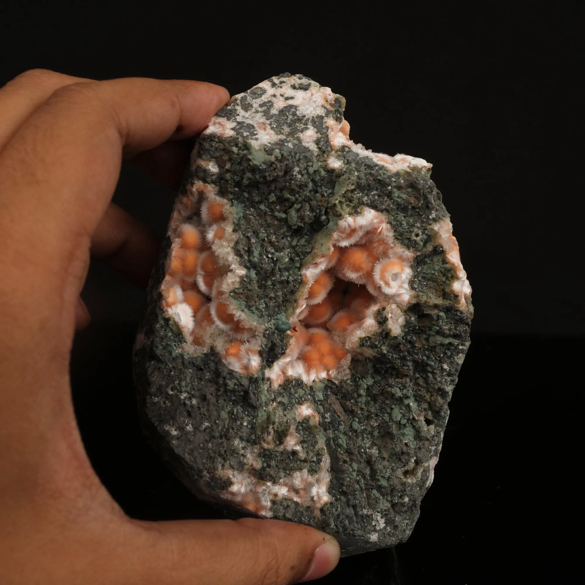 Thomsonite Orange Rare Find Natural Mineral Specimen - image 4