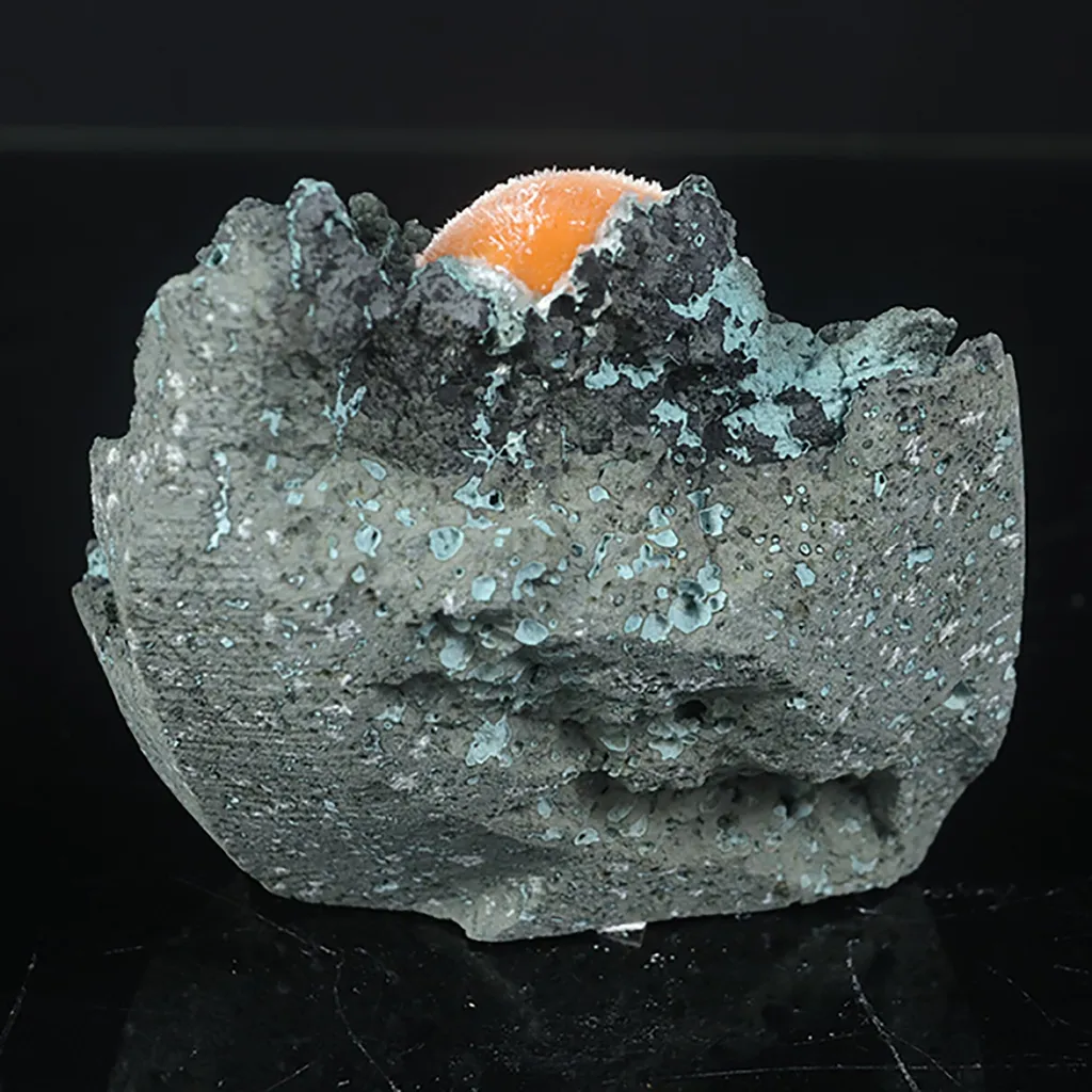 Thomsonite Orange Rare Find Natural Mineral Specimen - image 5