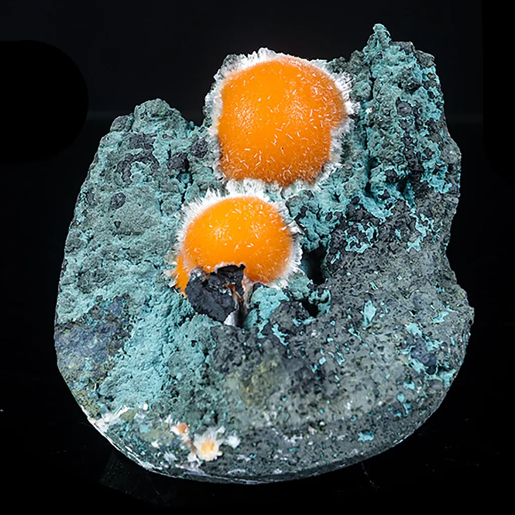 Thomsonite Orange Rare Find Natural Mineral Specimen image