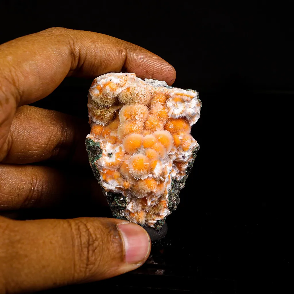 Thomsonite Orange Rare Find Natural Mineral Specimen - image 4