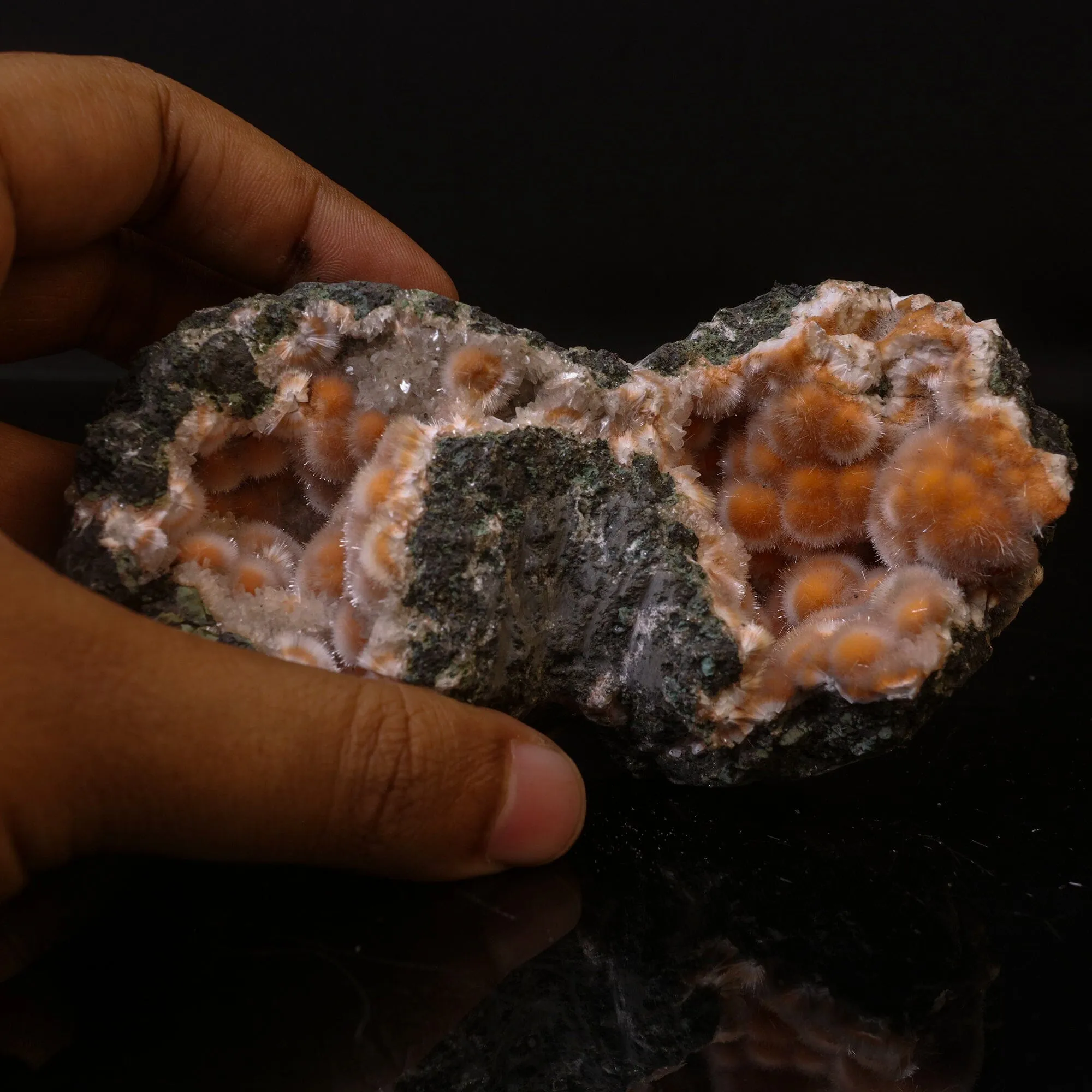 Thomsonite Orange Rare Find Natural Mineral Specimen - image 5