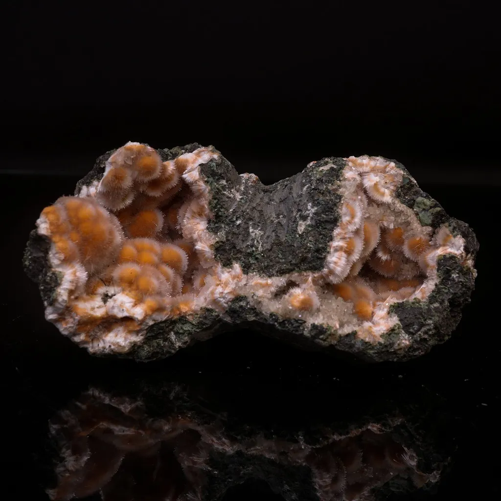 Thomsonite Orange Rare Find Natural Mineral Specimen image