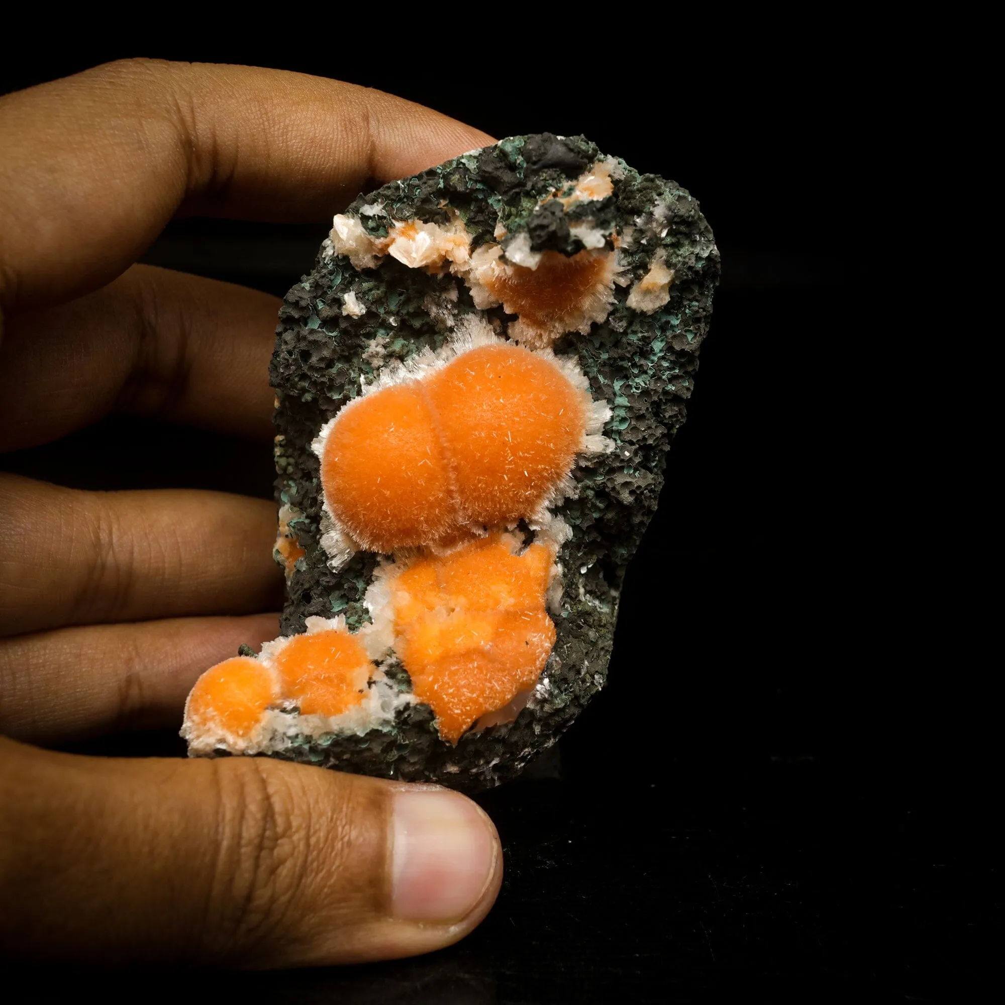 Thomsonite Orange Rare Find Natural Mineral Specimen - image 4