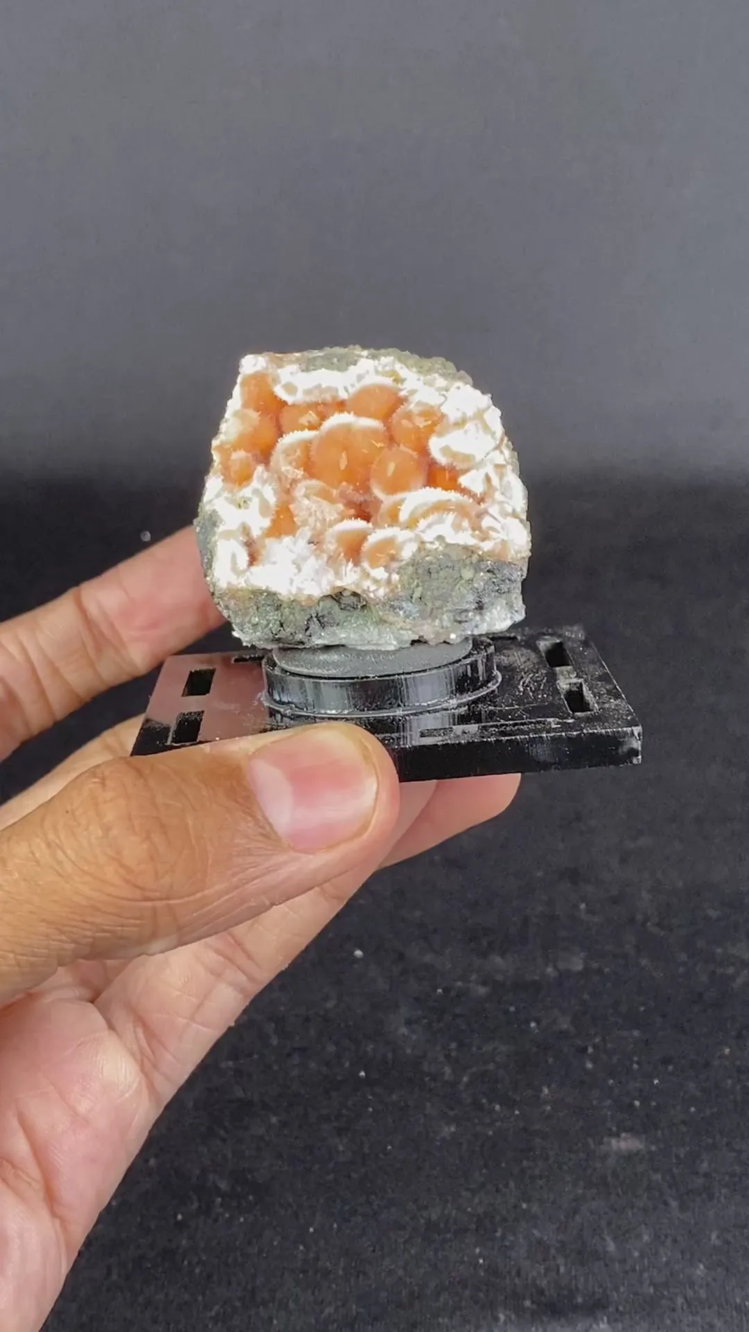 Thomsonite Orange Rare Find Natural Mineral Specimen - image 6