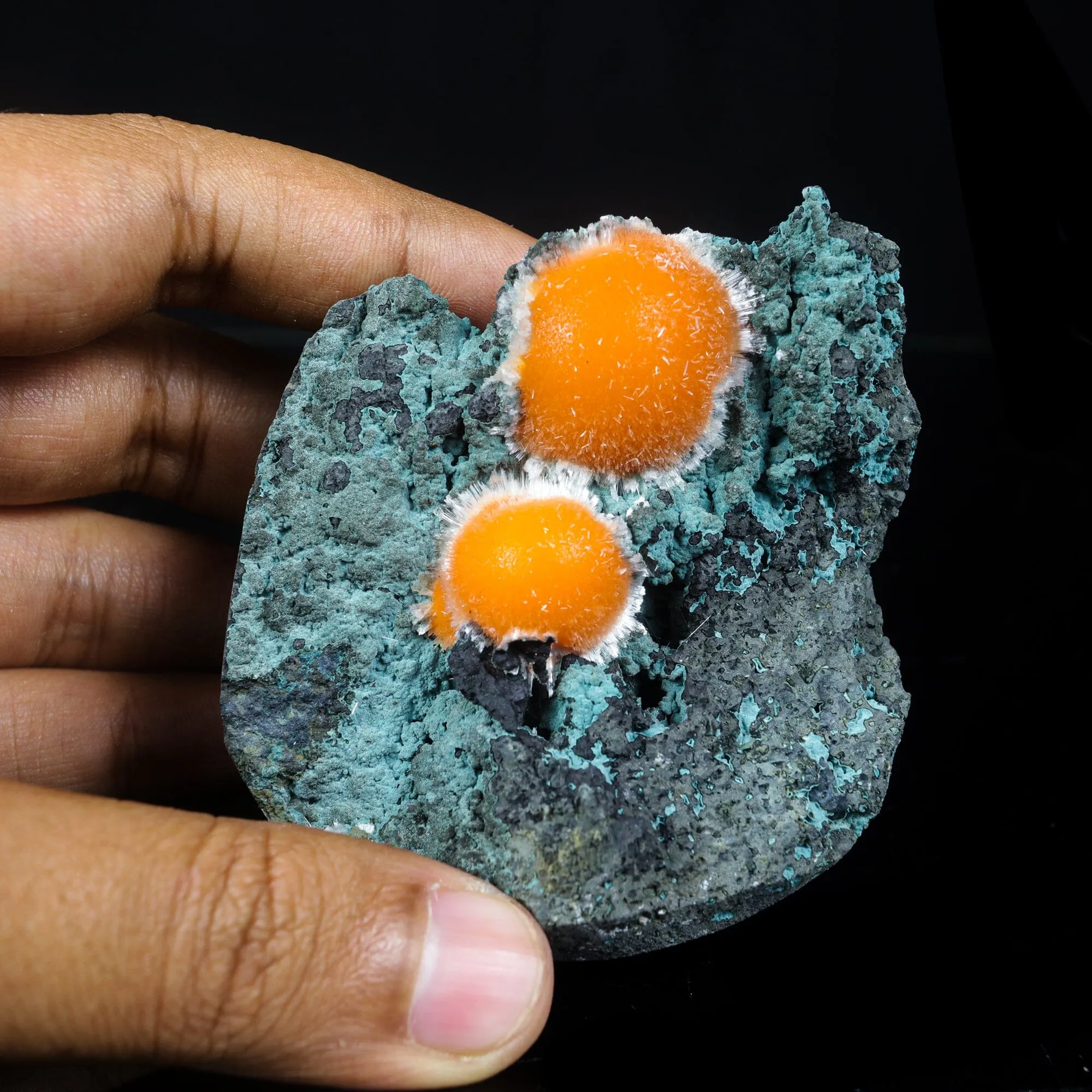 Thomsonite Orange Rare Find Natural Mineral Specimen - image 4
