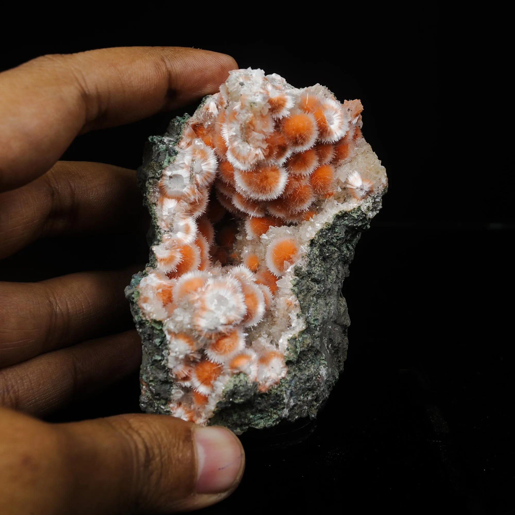 Thomsonite Orange Rare Find Natural Mineral Specimen - image 4