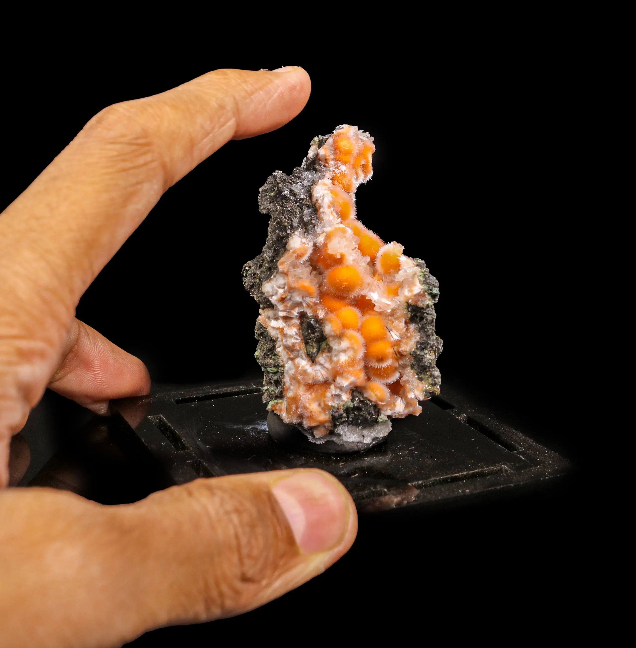 Thomsonite Orange Rare Find Natural Mineral Specimen - image 4