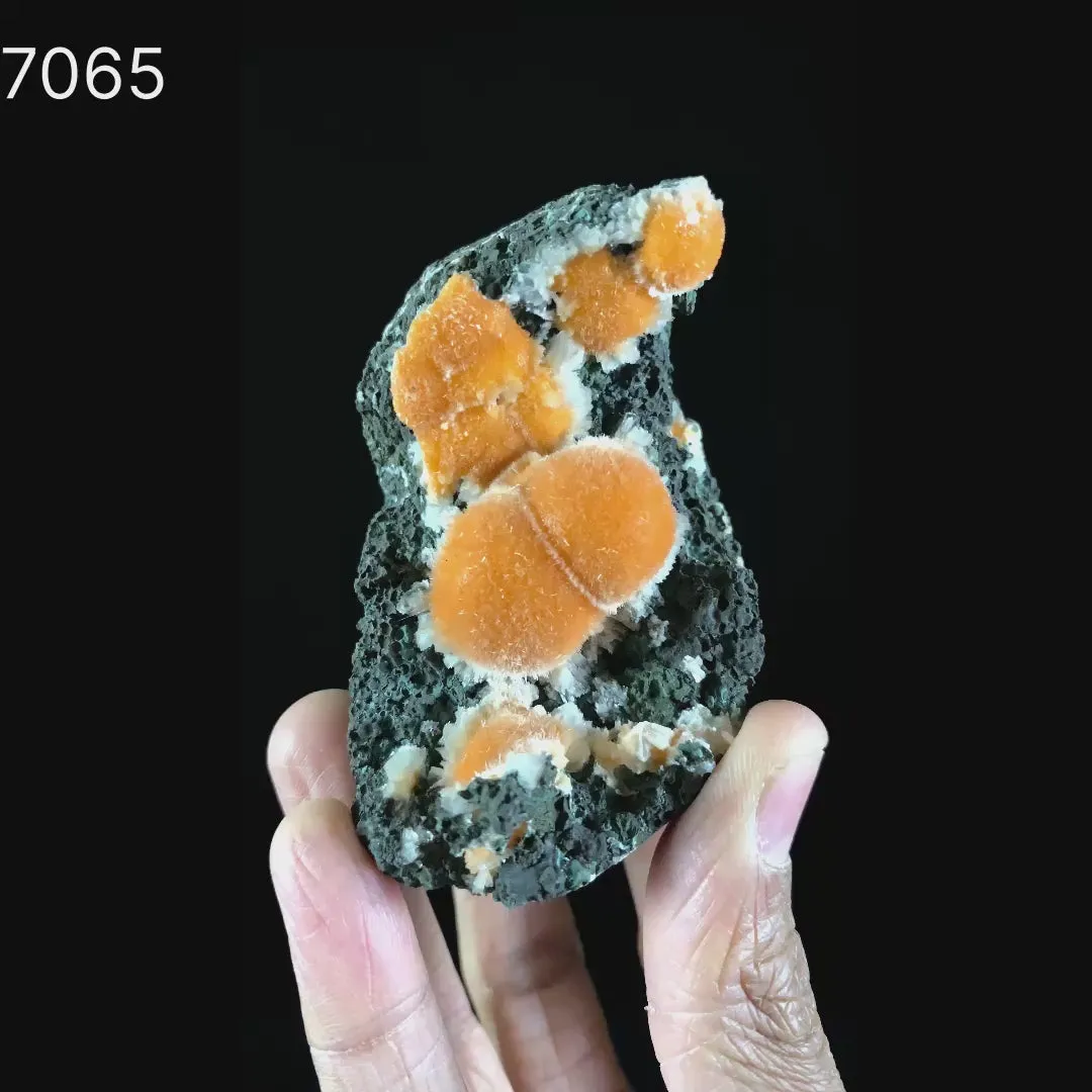 Thomsonite Orange Rare Find Natural Mineral Specimen - image 5