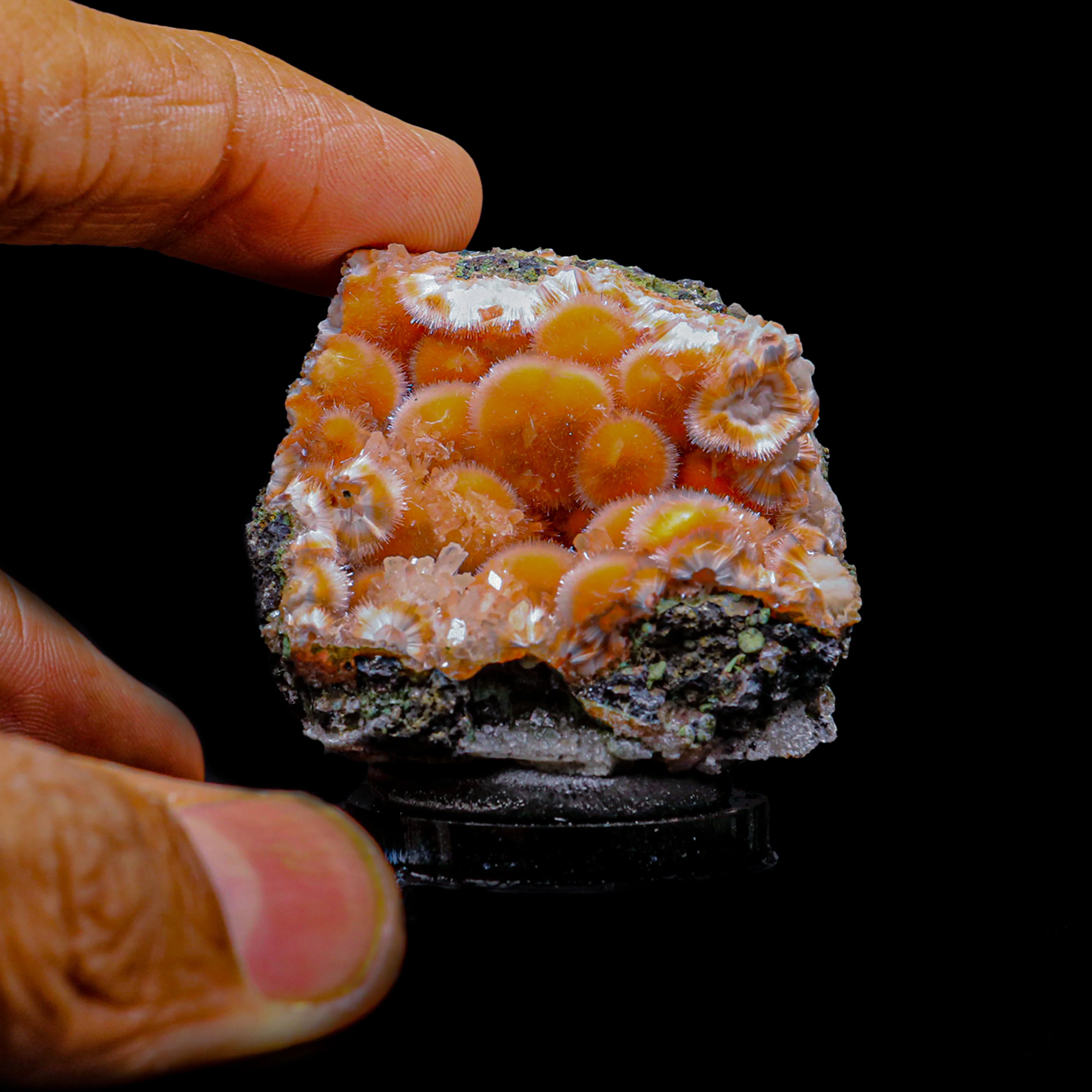 Thomsonite Orange Rare Find Natural Mineral Specimen - image 4