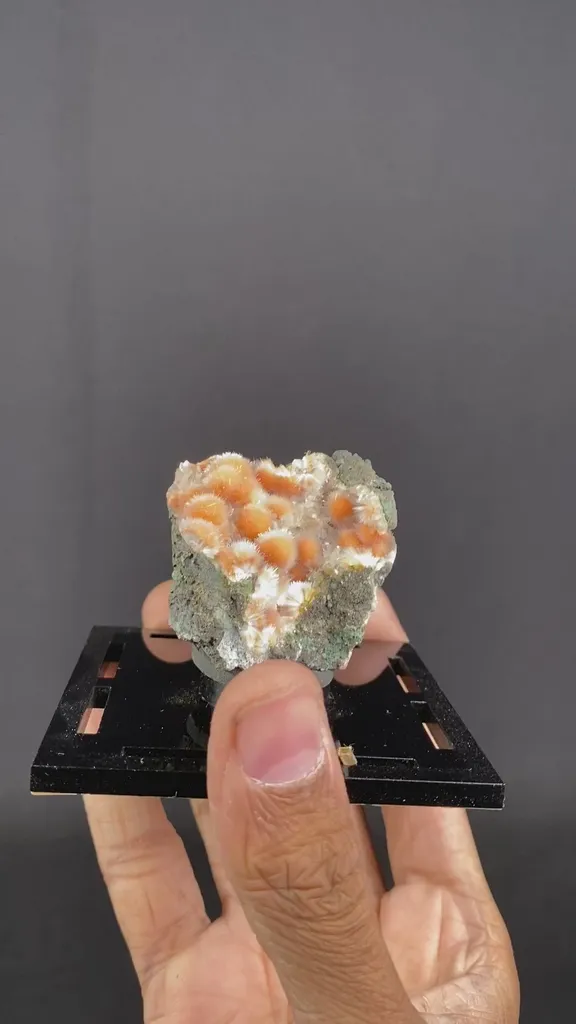 Thomsonite Orange Rare Find Natural Mineral Specimen - image 5