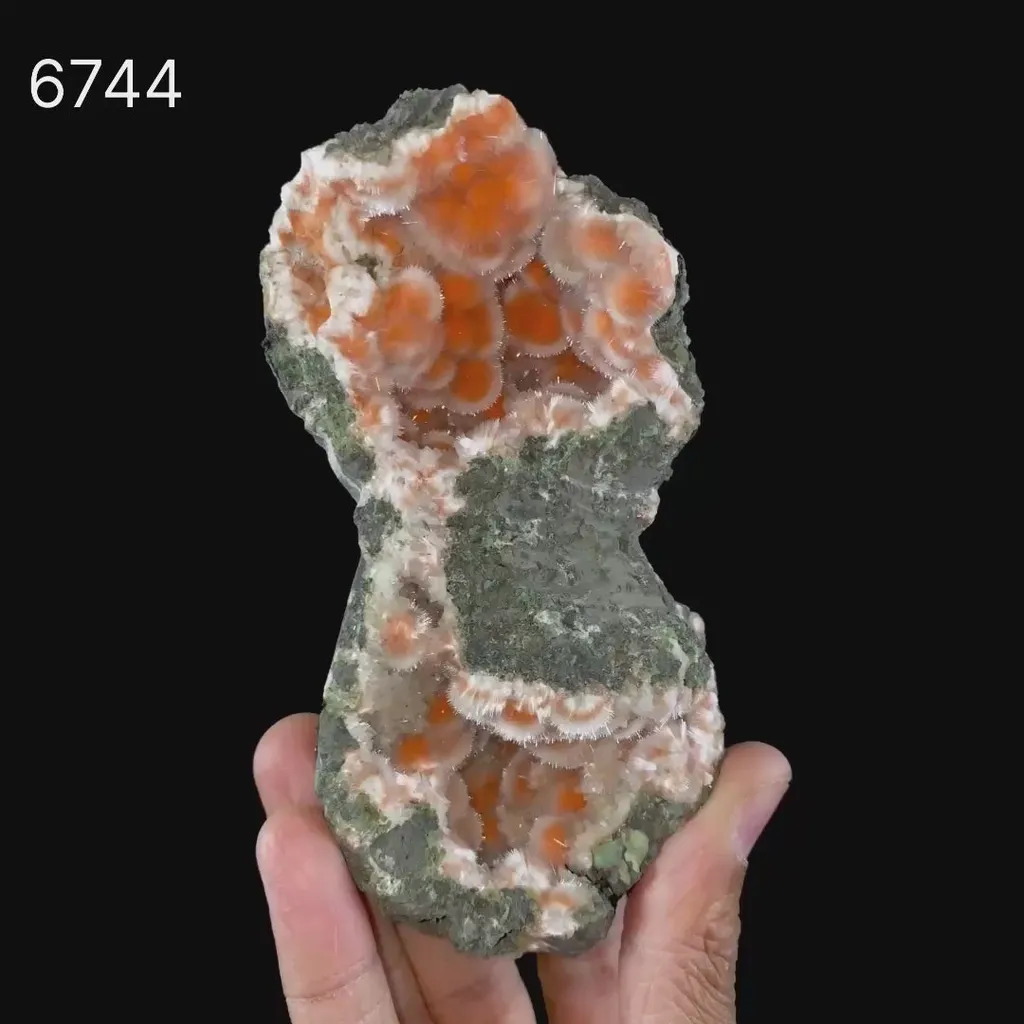 Thomsonite Orange Rare Find Natural Mineral Specimen - image 6