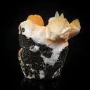 Thomsonite Orange Rare Find with Calcite Natural Mineral Specimen - image 4
