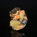 Thomsonite Orange Rare Find with Calcite Natural Mineral Specimen - image 2