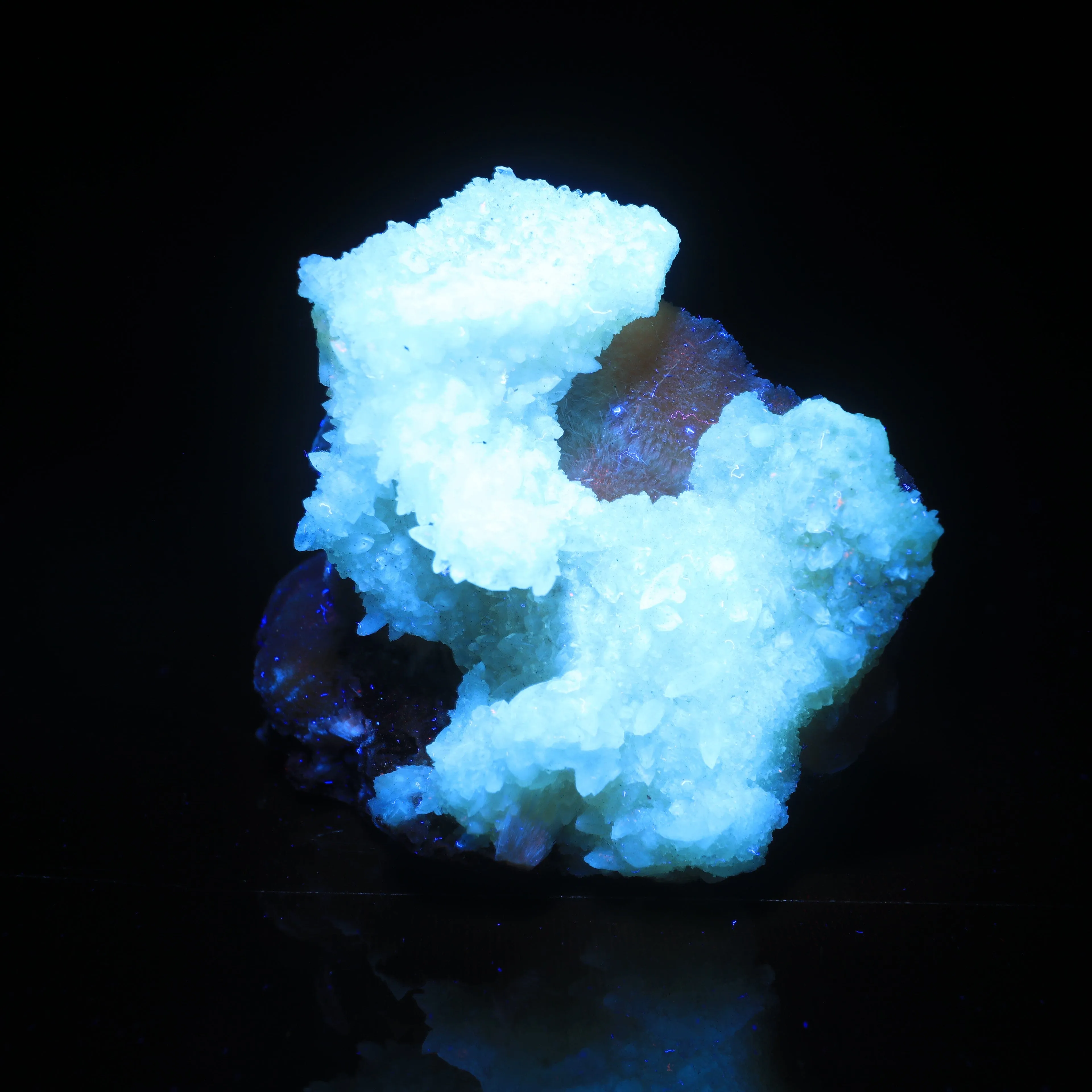 Thomsonite Orange Rare Find with Calcite Natural Mineral Specimen - image 6