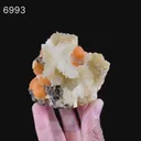 Thomsonite Orange Rare Find with Calcite Natural Mineral Specimen - image 7