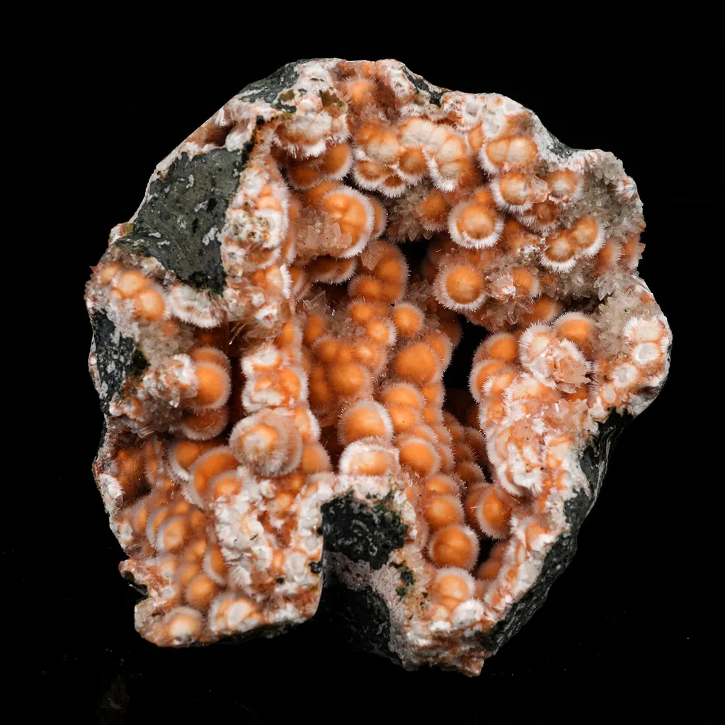Thomsonite Orange Rare, Free Standing Natural Mineral Specimen image
