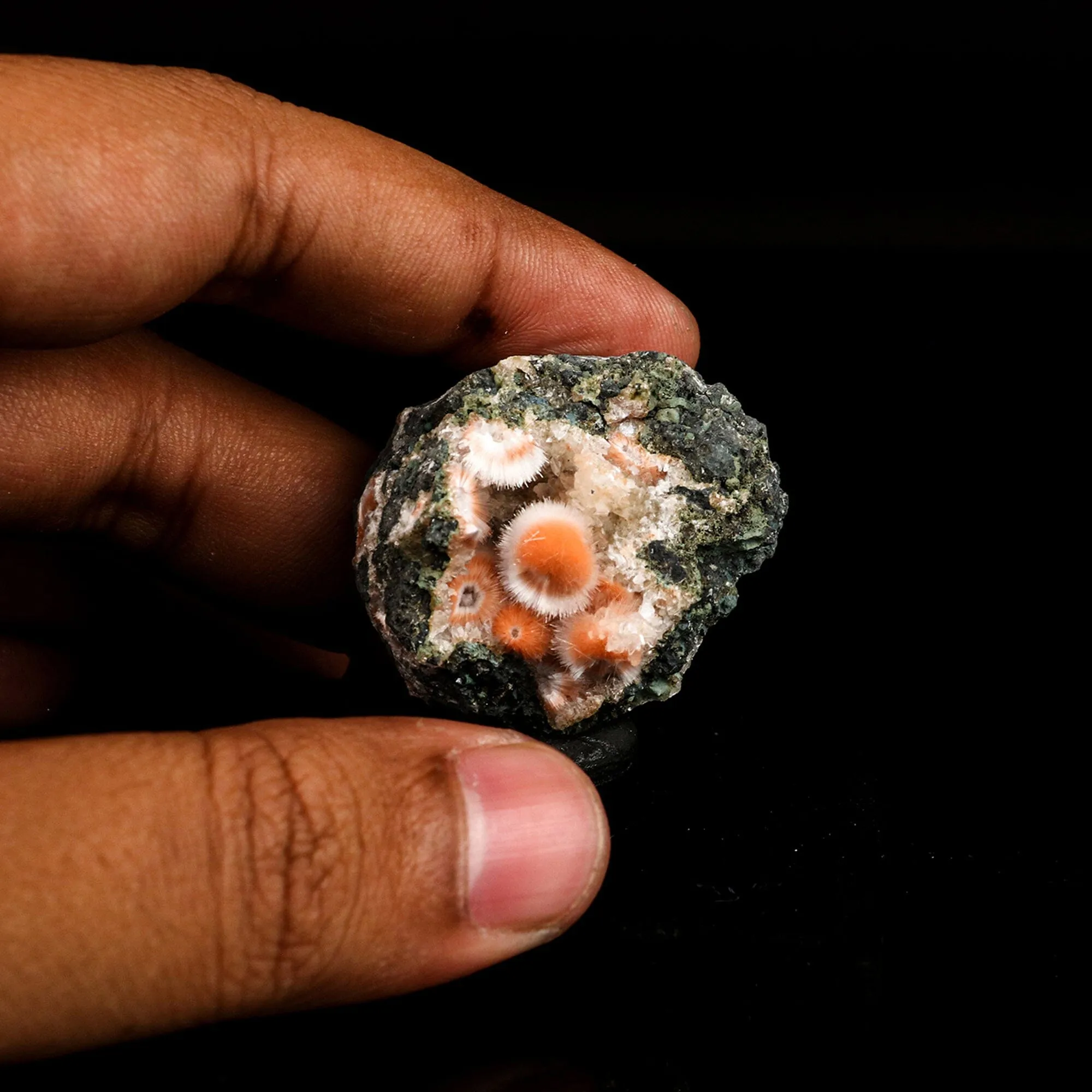 Thomsonite Orange Rare, Free Standing Natural Mineral Specimen - image 5