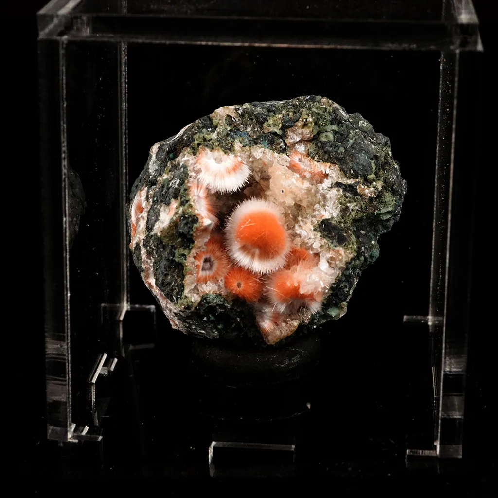 Thomsonite Orange Rare, Free Standing Natural Mineral Specimen image
