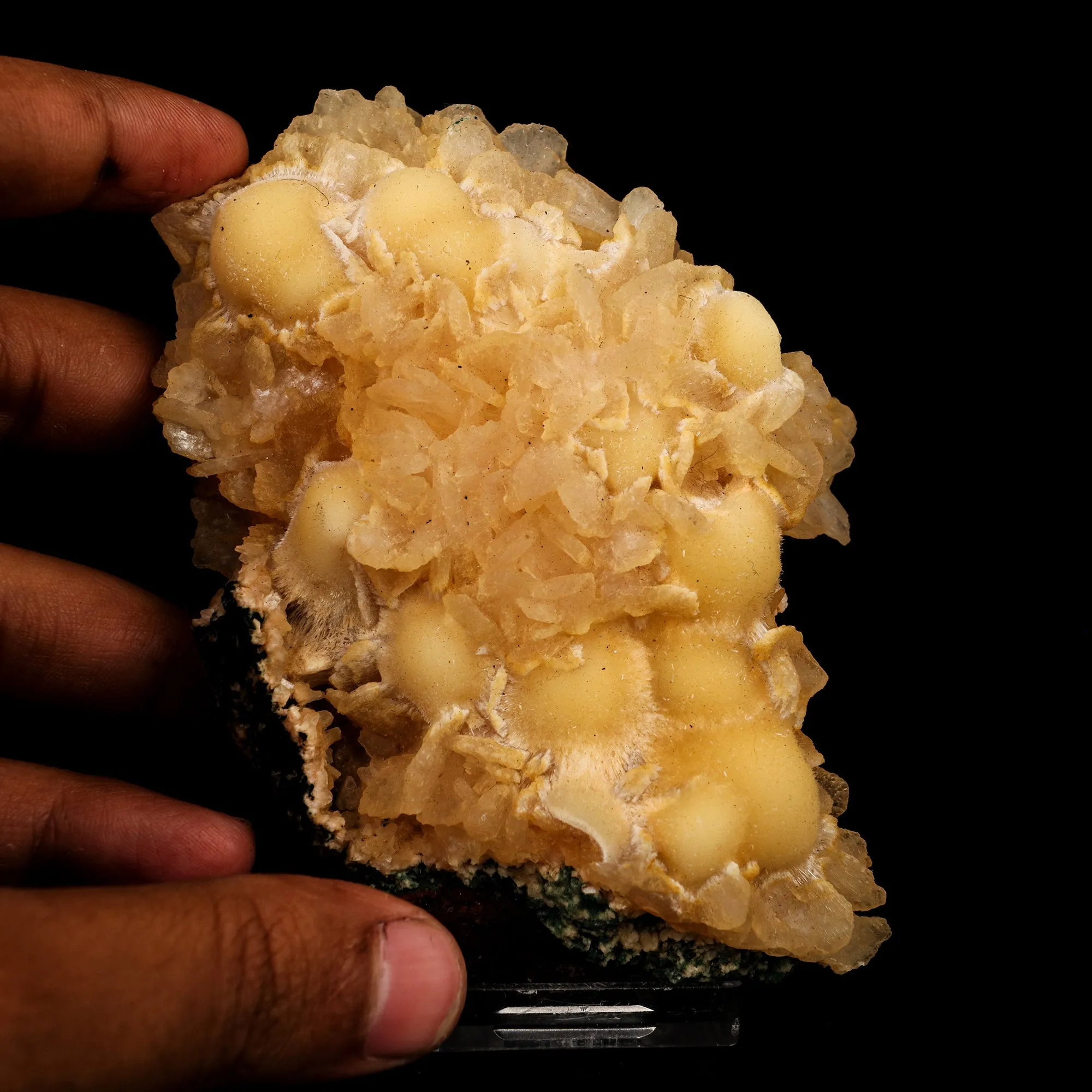 Thomsonite Rare Find with Stilbite Natural Mineral Specimen - image 4