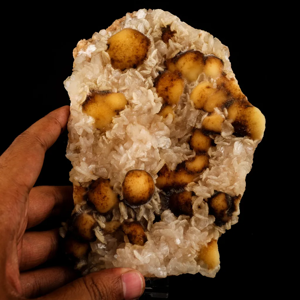 Thomsonite Rare Find with Stilbite Natural Mineral Specimen - image 4