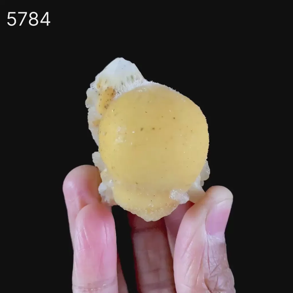Thomsonite Rare Find with Stilbite Natural Mineral Specimen - image 5
