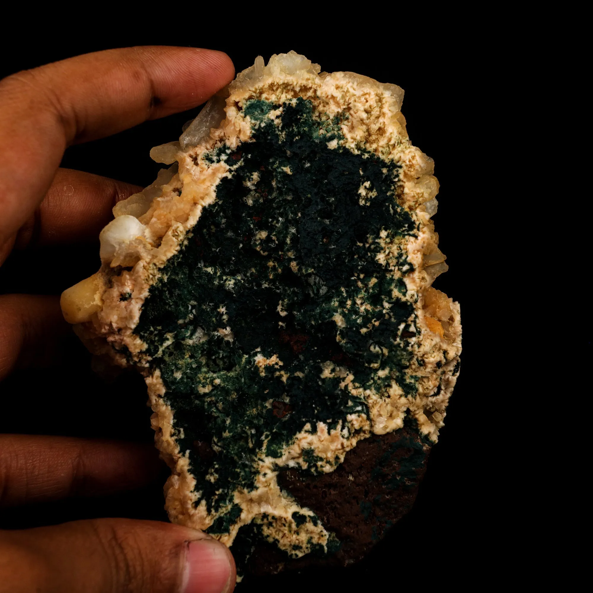 Thomsonite Rare Find with Stilbite Natural Mineral Specimen - image 5