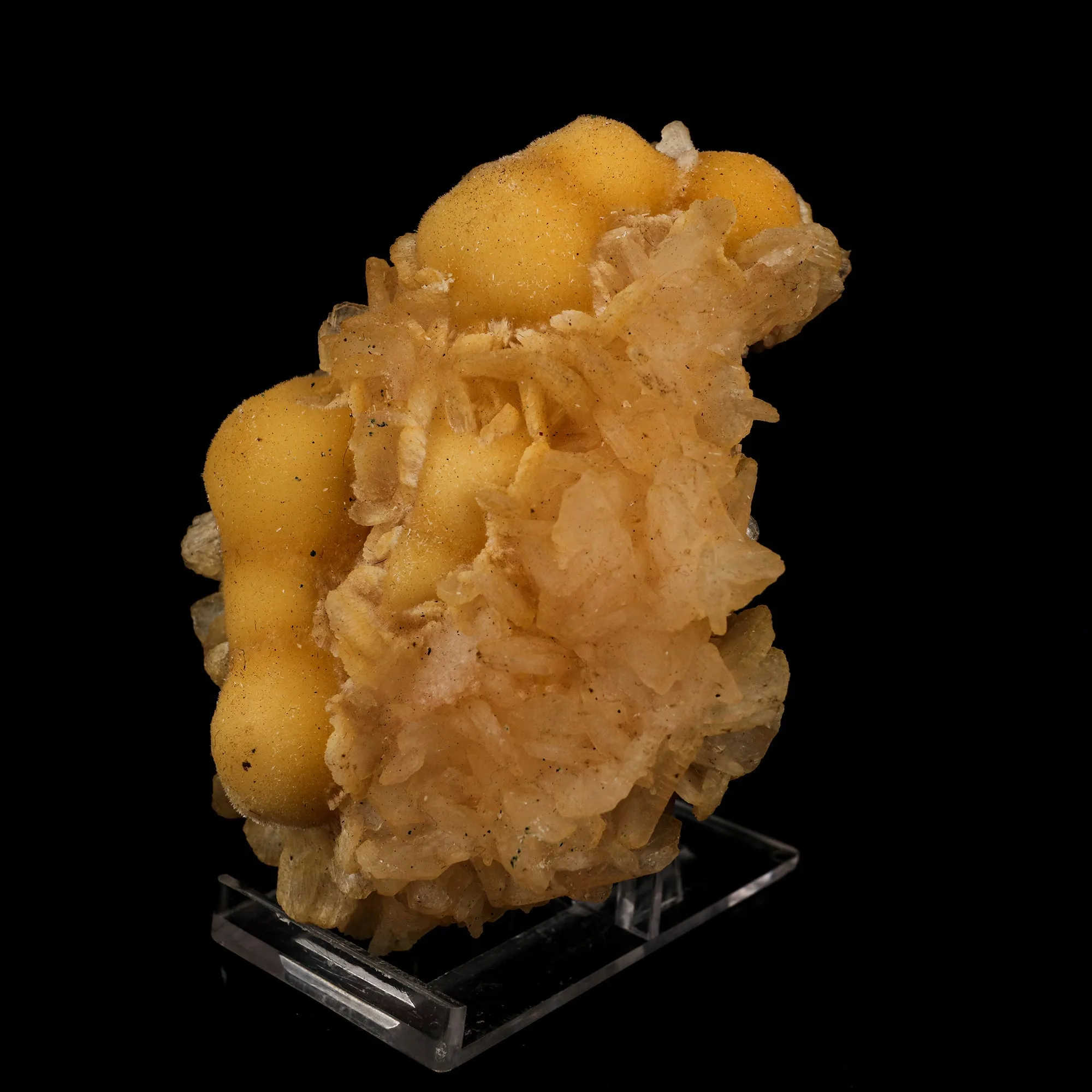 Thomsonite Rare Find with Stilbite Natural Mineral Specimen - image 2