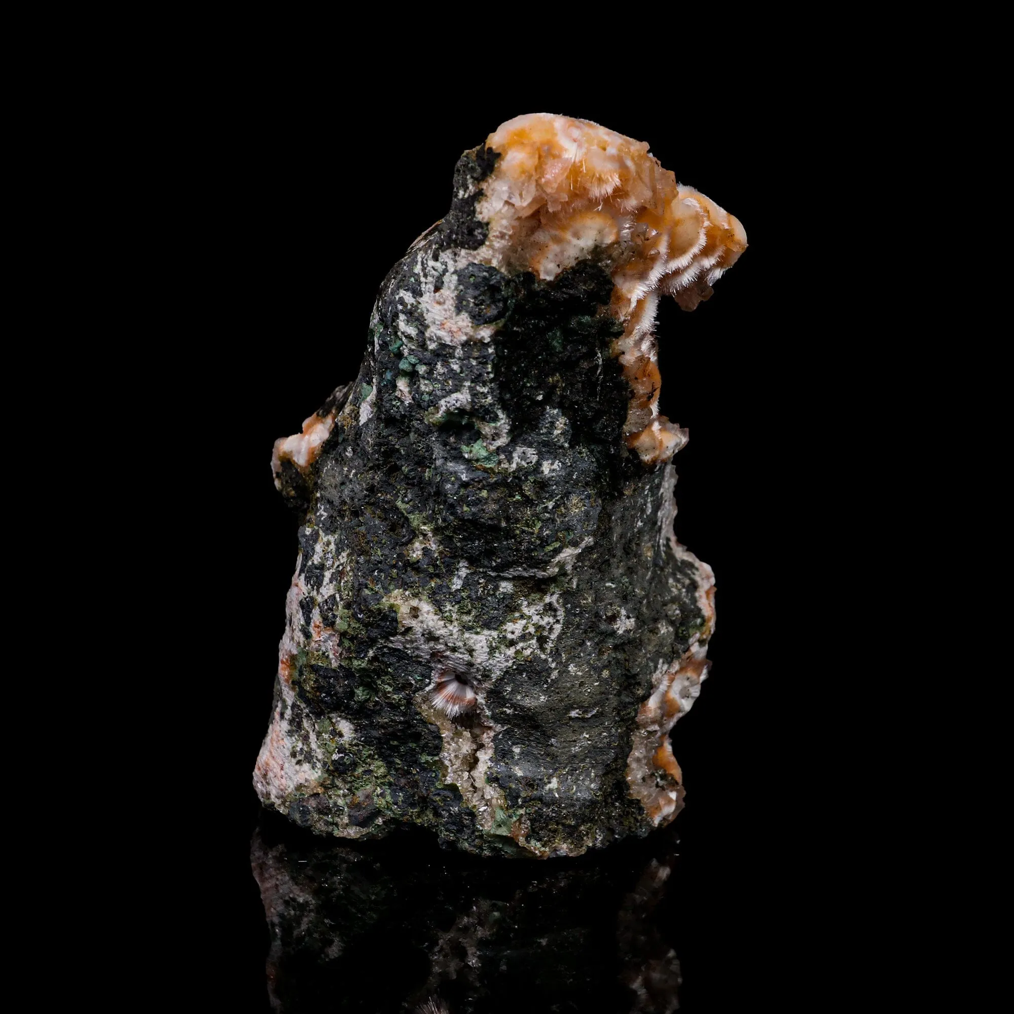 Thomsonite With Mesolite Natural Mineral Specimen - image 5