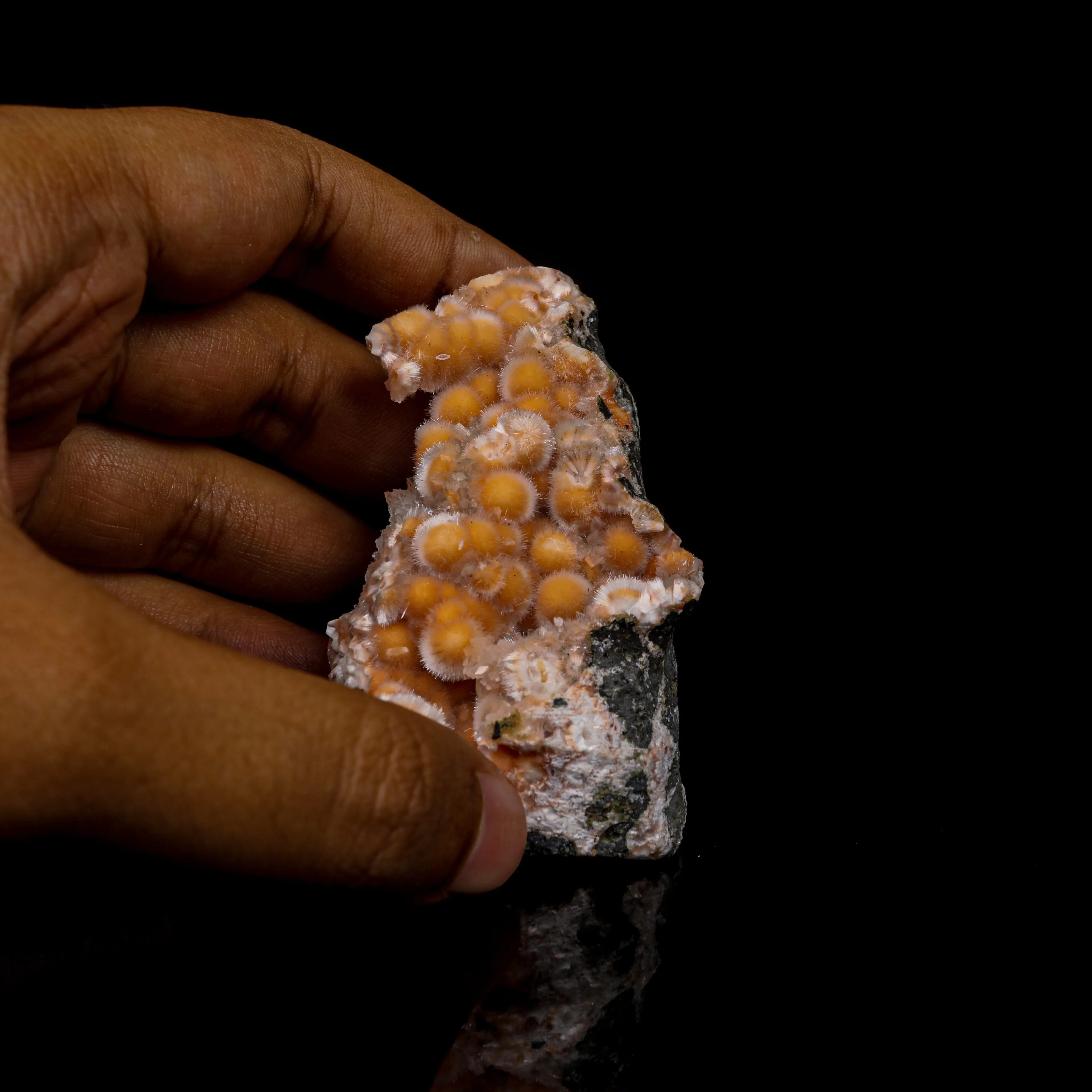 Thomsonite With Mesolite Natural Mineral Specimen - image 3