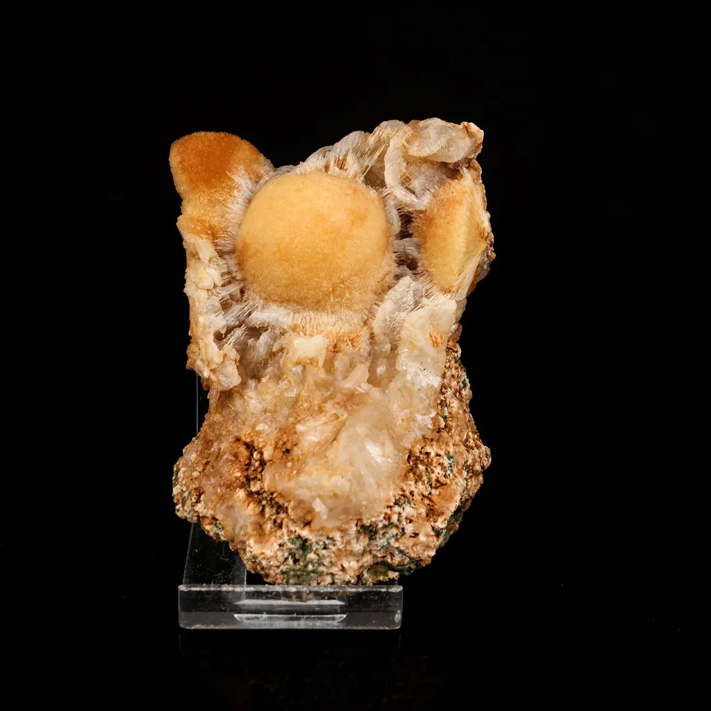 Thomsonite Yellow Color Rare Find Natural Mineral Specimen image