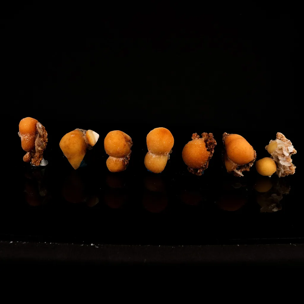 Thomsonite Yellow Color Rare Find ( set of 7) Natural Mineral Specimen - image 4