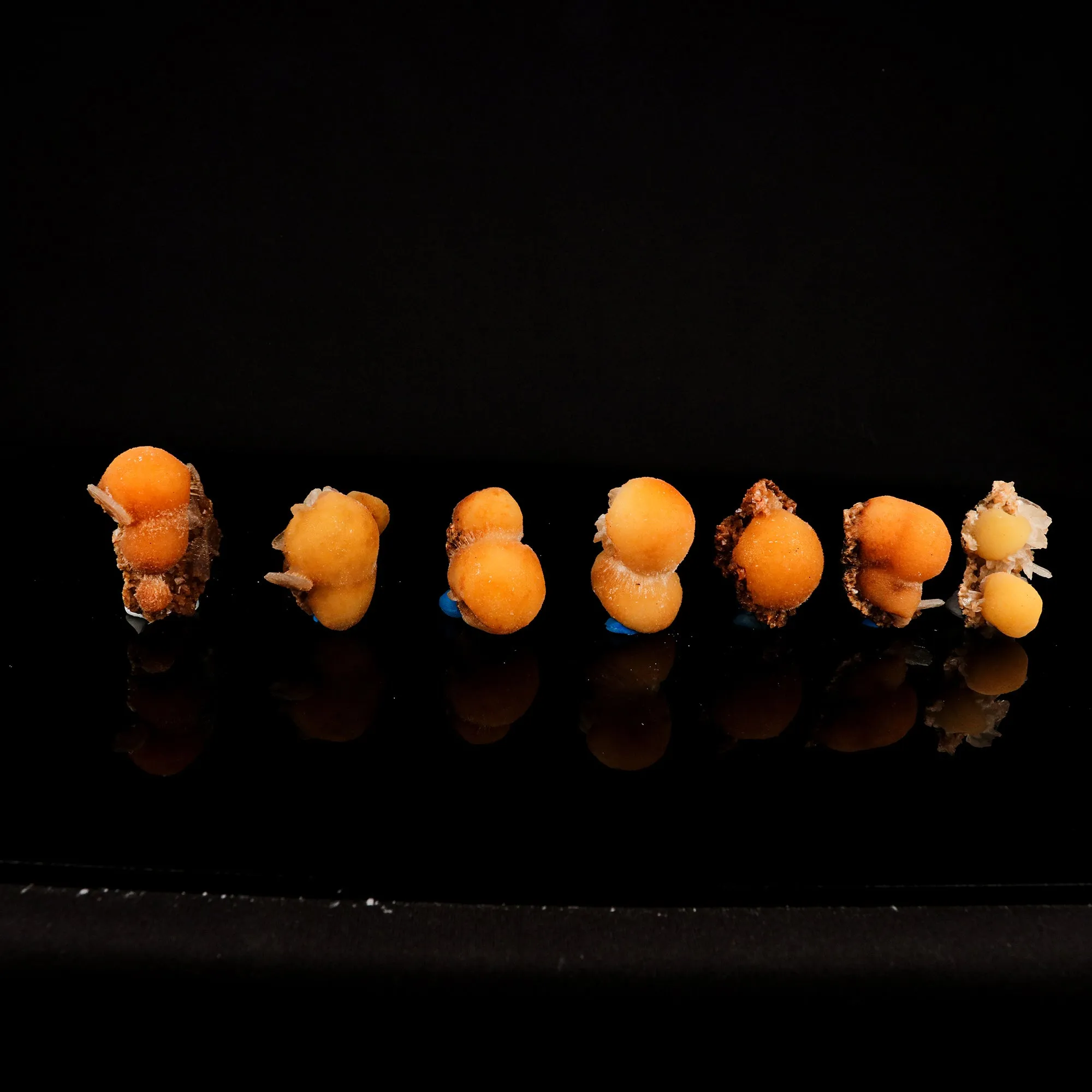 Thomsonite Yellow Color Rare Find ( set of 7) Natural Mineral Specimen - image 2