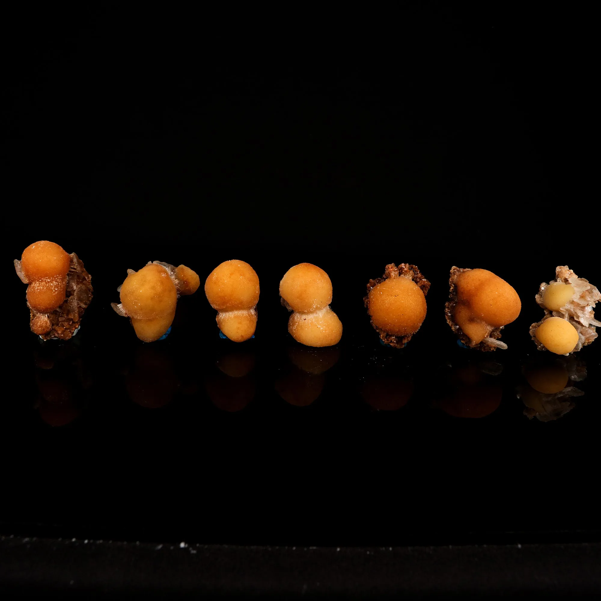 Thomsonite Yellow Color Rare Find ( set of 7) Natural Mineral Specimen - image 1