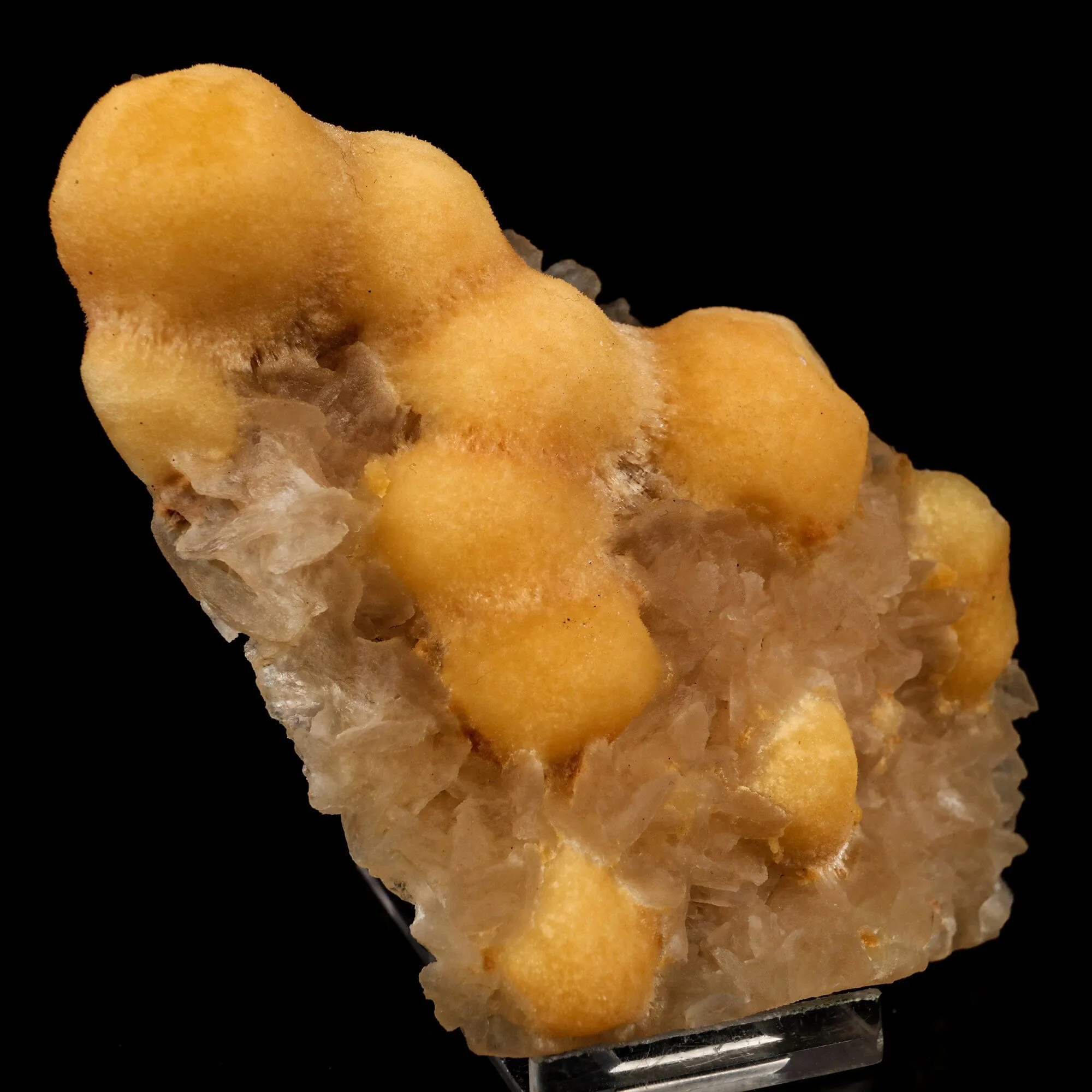 Thomsonite Yellow Color Rare with Stilbite Find Natural Mineral Specimen - image 3