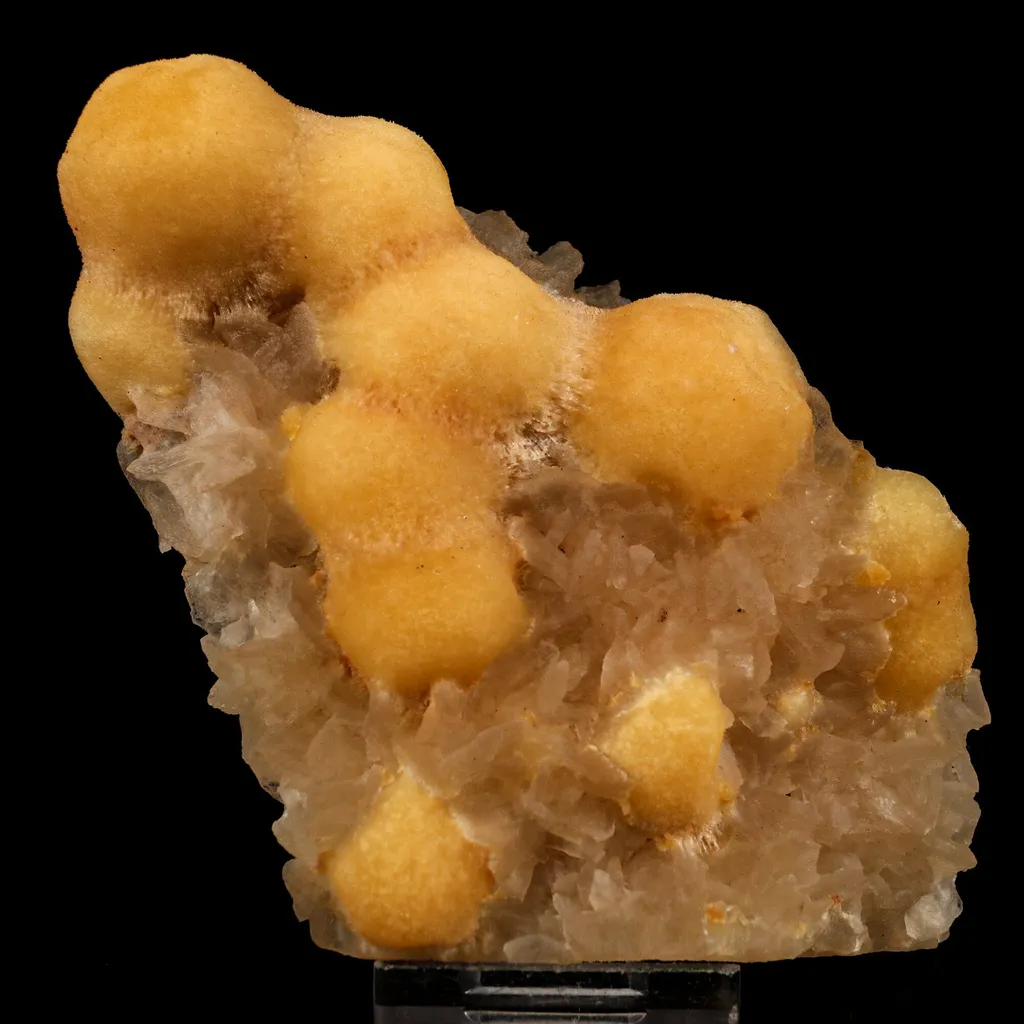 Thomsonite Yellow Color Rare with Stilbite Find Natural Mineral Specimen image
