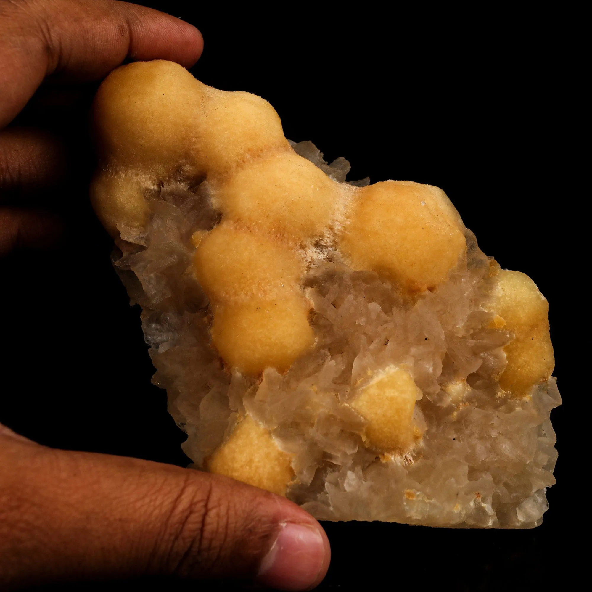 Thomsonite Yellow Color Rare with Stilbite Find Natural Mineral Specimen - image 4