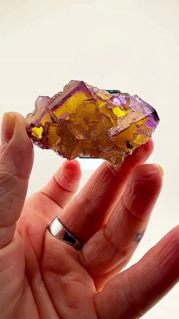 THREE COLORS. ONE INCREDIBLE Fluorite image