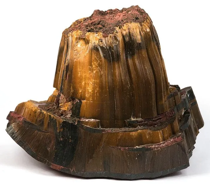 Tiger'S Eye, Riebeckite (Var: Crocidolite), Hematite image