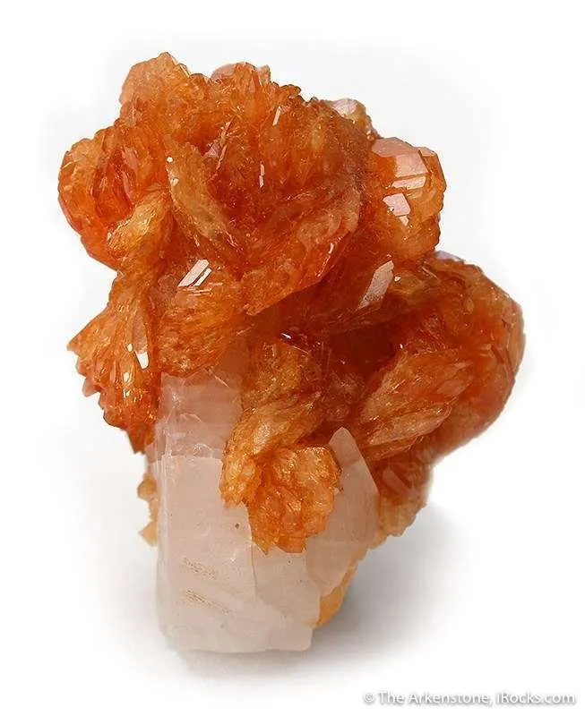 Tinzenite on Calcite image