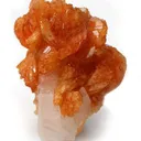 Tinzenite on Calcite - image 1