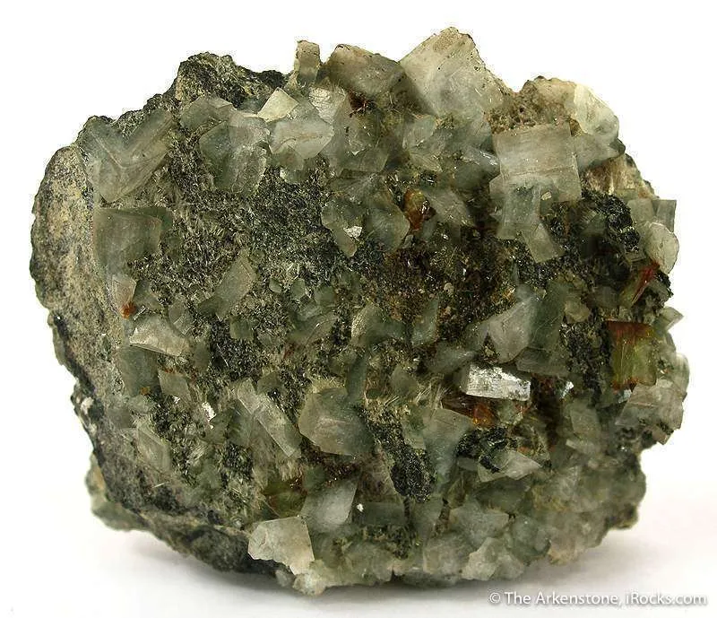 Titanite on Adularia - image 1