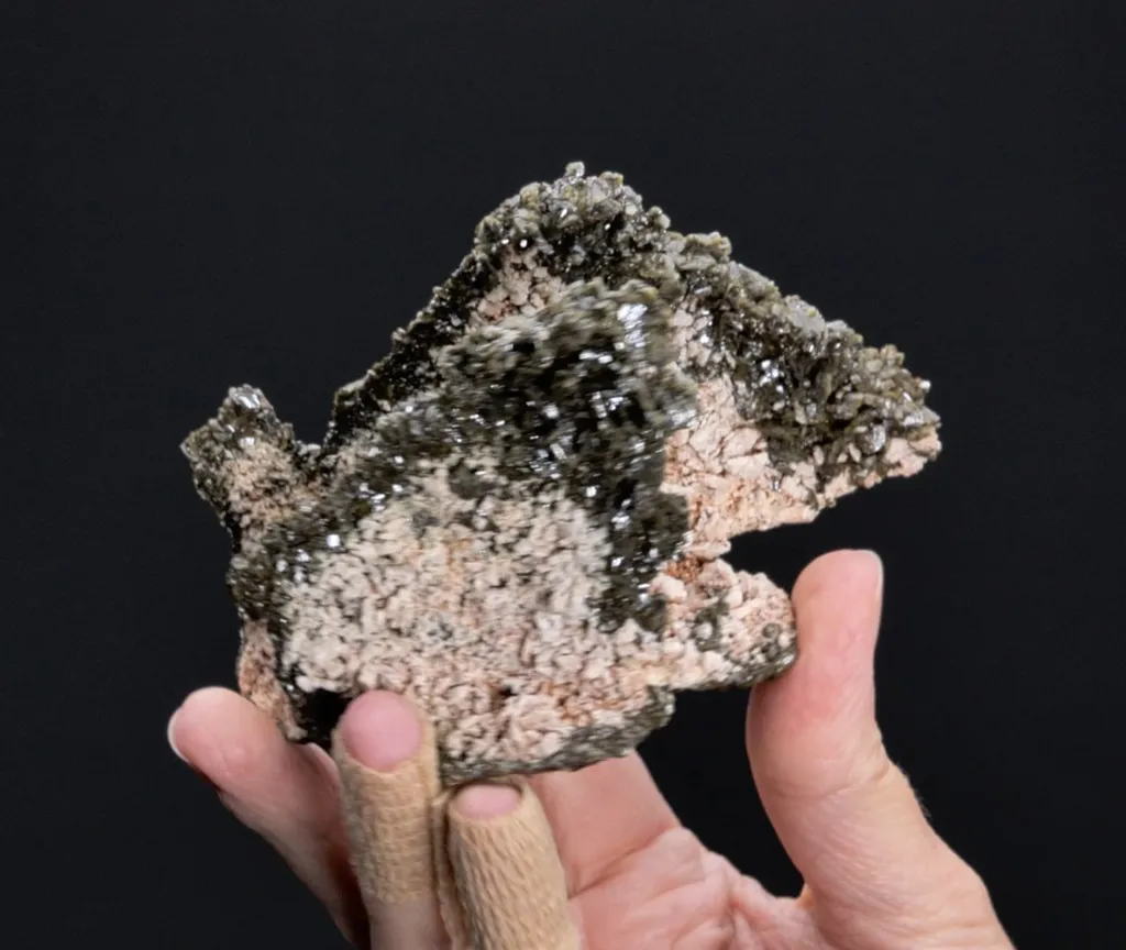Titanite on Feldspar epimorph - image 2