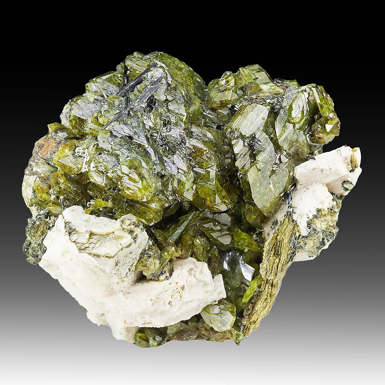 Titanite on Rutile after Hematite with Microcline - image 1